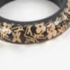 Louis Vuitton Thick Black/Gold Bangle Size M/L