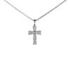 Bvlgari Serpenti White Gold Cross Necklace with Diamonds