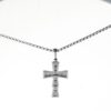 Bvlgari Serpenti White Gold Cross Necklace with Diamonds