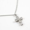 Bvlgari Serpenti White Gold Cross Necklace with Diamonds