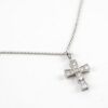 Bvlgari Serpenti White Gold Cross Necklace with Diamonds